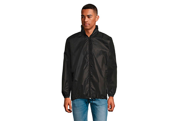 s01618-bk Lätt vindjacka med tryck