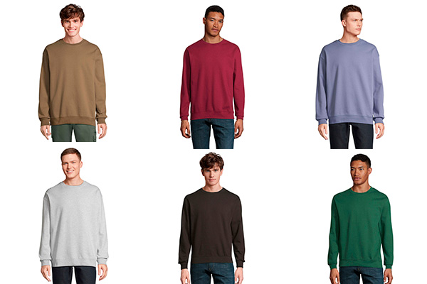 s03814-flere-farver Sweatshirt med tryck