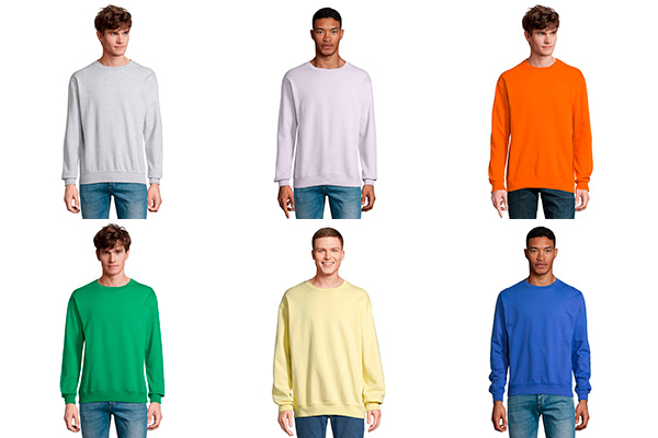 s03814-flere-farver3 Sweatshirt med tryck