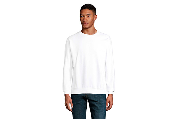 s03814-wh Sweatshirt med tryck